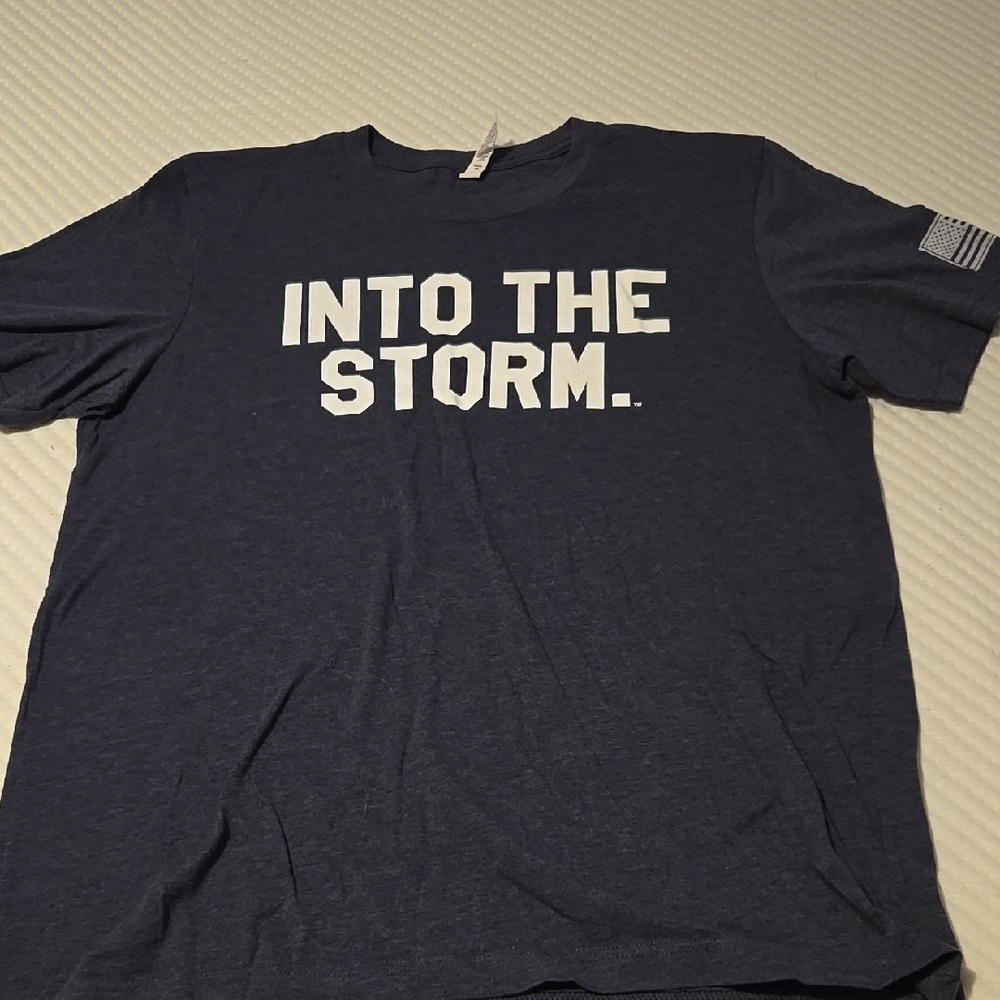 Into The Storm Navy Blue Men's Shirt
